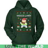 WALES CHRISTMAS T-SHIRT P1 - wales-christmas-t-shirt-p1-unisex-hoodie-dark-green-s-shirts-1sttheworld_923