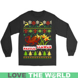 Wales Christmas T-Shirt - BN04 - wales-christmas-t-shirts-hm1-gildan-long-sleeve-tee-black-s-1sttheworld_557