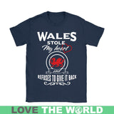 WALES STOLE MY HEART T-SHIRTS N1 - wales-stole-my-heart-t-shirts-n1-gildan-womens-shirt-navy-s-1sttheworld_835