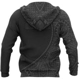 Hawaii Polynesian Hoodie - Sun Style 06 J1 - xam_truoc